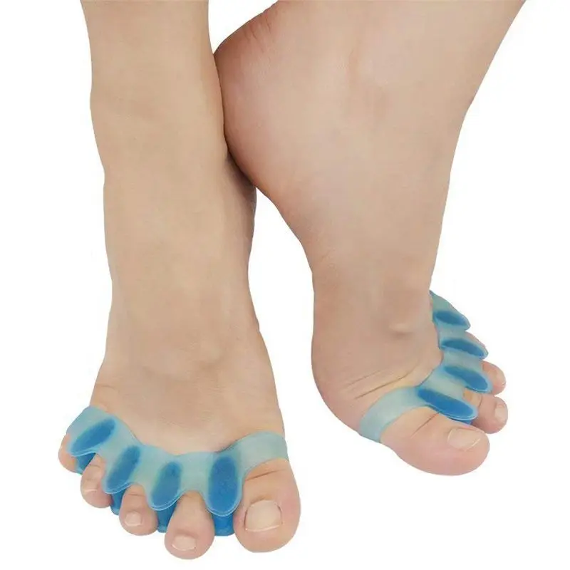 2pcs=1pair New Protective Toes Separator Suitable Bunion Corrector Material Soft Gel Straightener Spacers Stretchers Care Tool