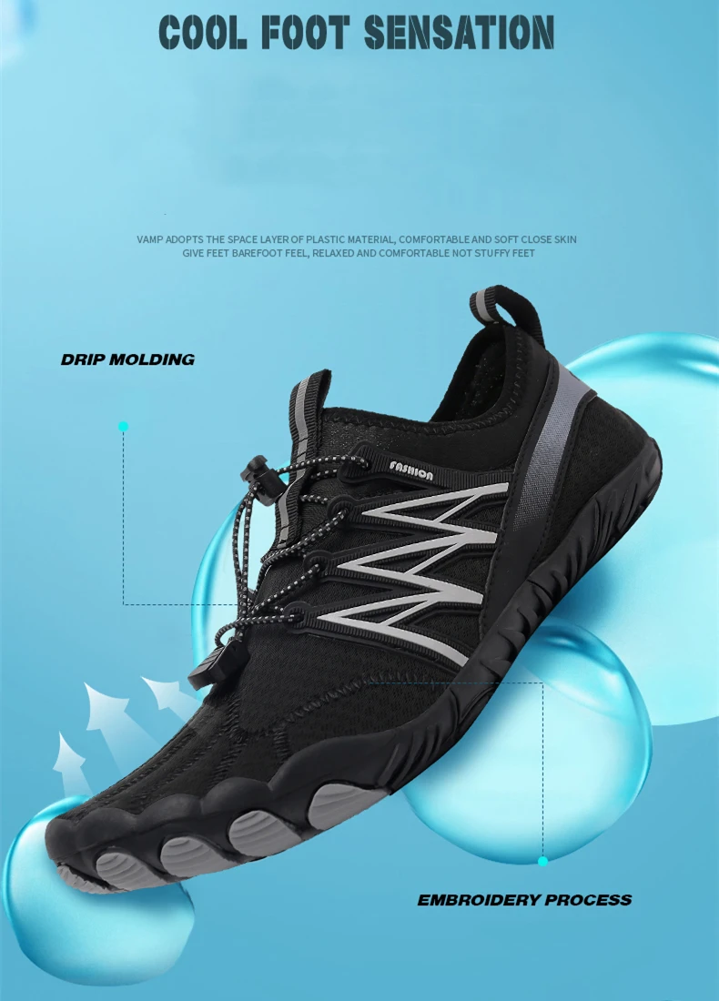 2023 ALIUPS נעלי ים יחף נעלי גברים נשים ספורט מים חיצוני חוף אקווה נעלי שחייה מהיר יבש אימון חדר כושר ריצה הנעלה