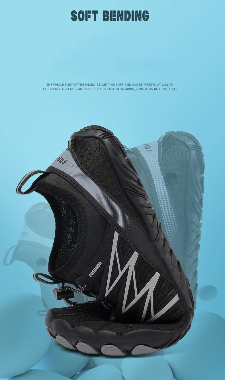 2023 ALIUPS נעלי ים יחף נעלי גברים נשים ספורט מים חיצוני חוף אקווה נעלי שחייה מהיר יבש אימון חדר כושר ריצה הנעלה