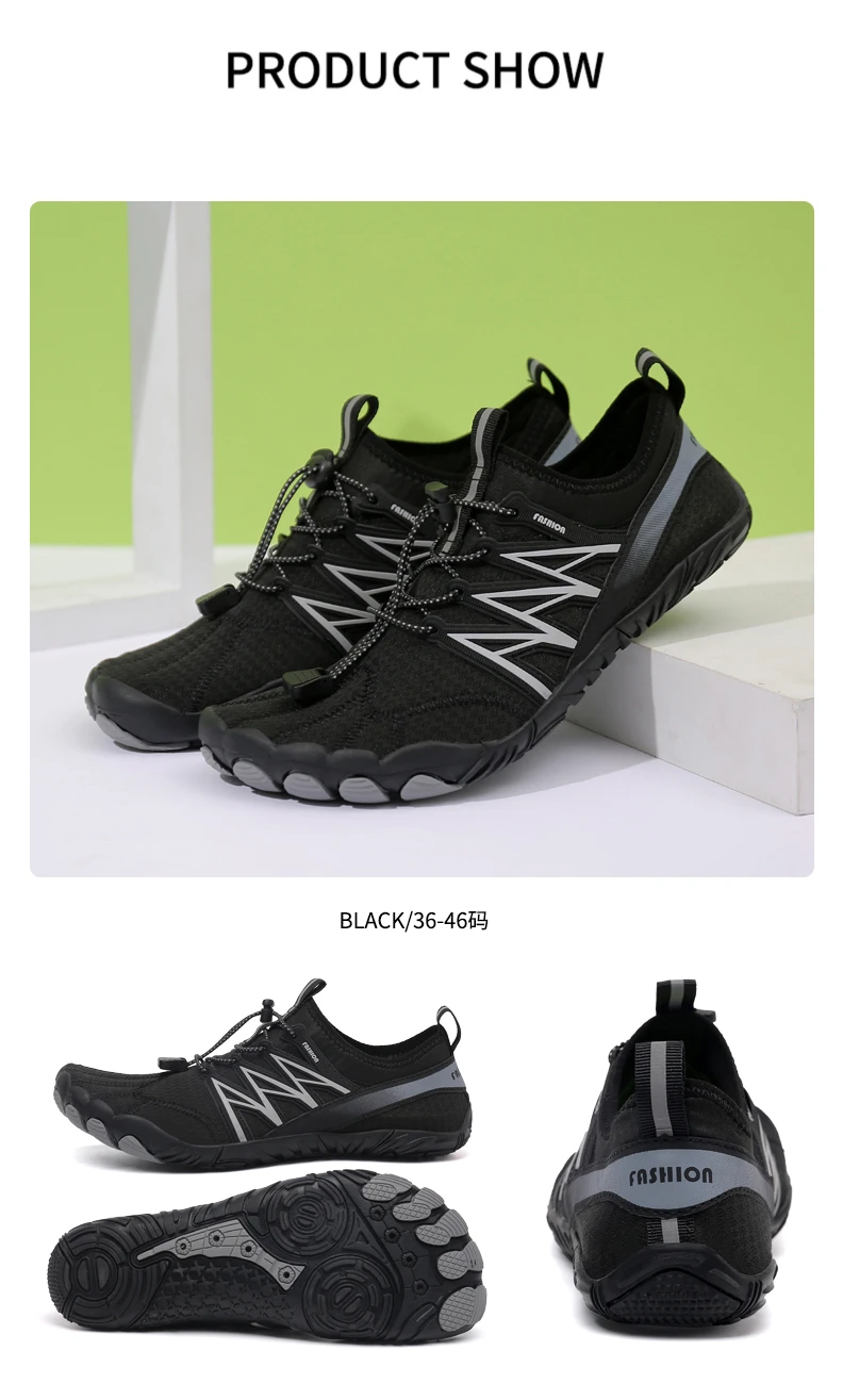 2023 ALIUPS נעלי ים יחף נעלי גברים נשים ספורט מים חיצוני חוף אקווה נעלי שחייה מהיר יבש אימון חדר כושר ריצה הנעלה