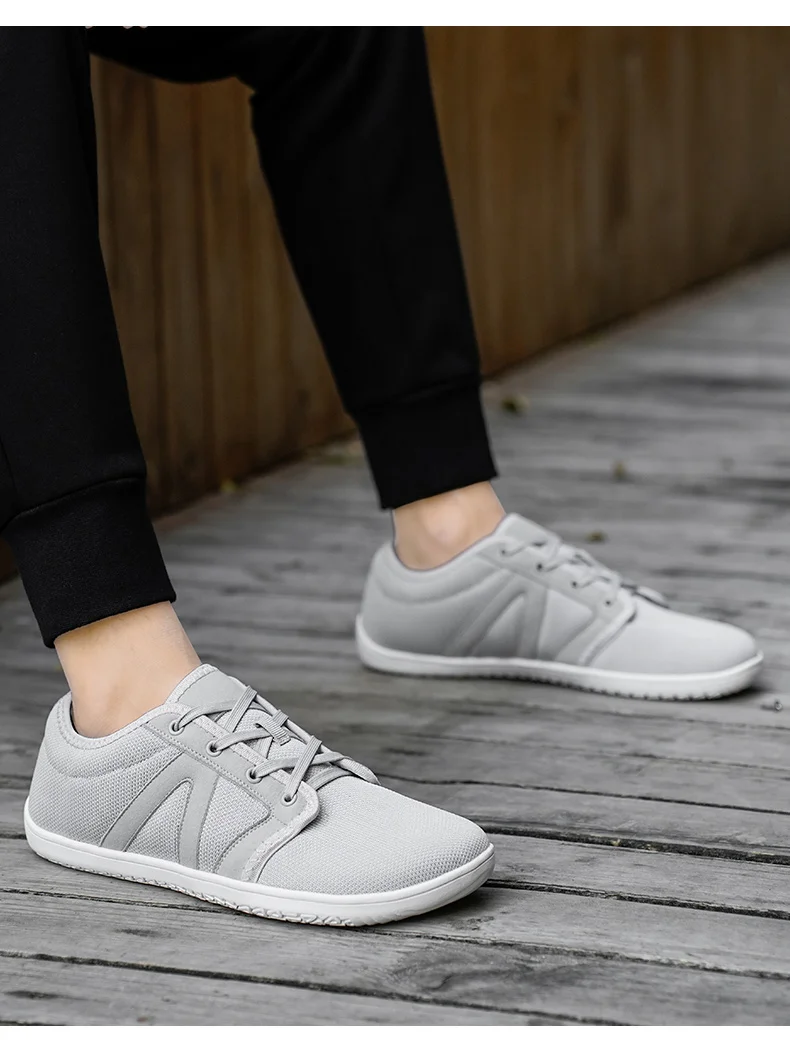 Mens Barefoot Shoes Zero Drop Minimalist Running Wide Toe Box Shoe Tennis Walking Shoes Breathable Wide Width Sneakers for Women