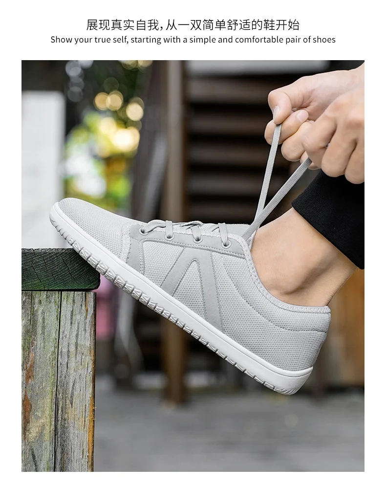 Mens Barefoot Shoes Zero Drop Minimalist Running Wide Toe Box Shoe Tennis Walking Shoes Breathable Wide Width Sneakers for Women