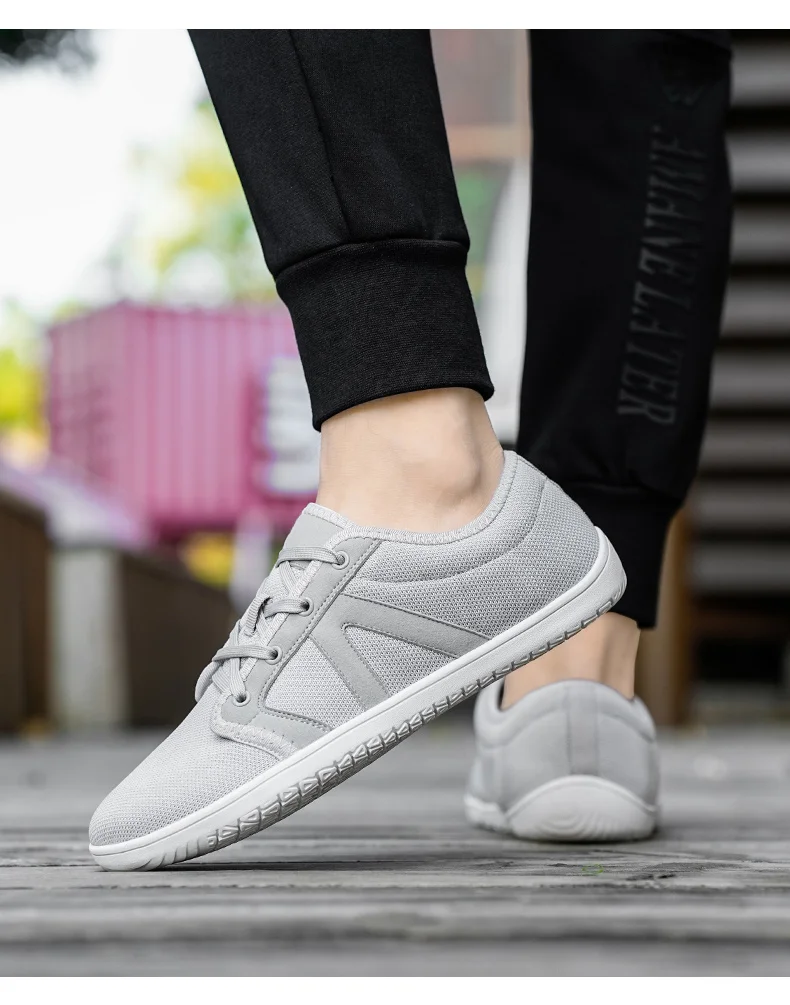 Mens Barefoot Shoes Zero Drop Minimalist Running Wide Toe Box Shoe Tennis Walking Shoes Breathable Wide Width Sneakers for Women