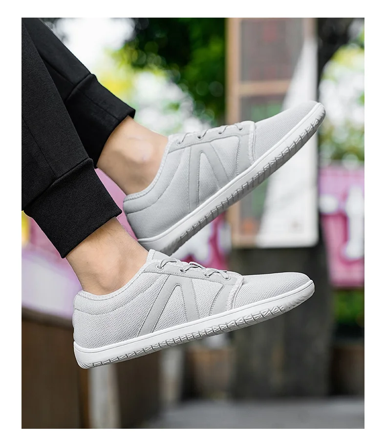 Mens Barefoot Shoes Zero Drop Minimalist Running Wide Toe Box Shoe Tennis Walking Shoes Breathable Wide Width Sneakers for Women