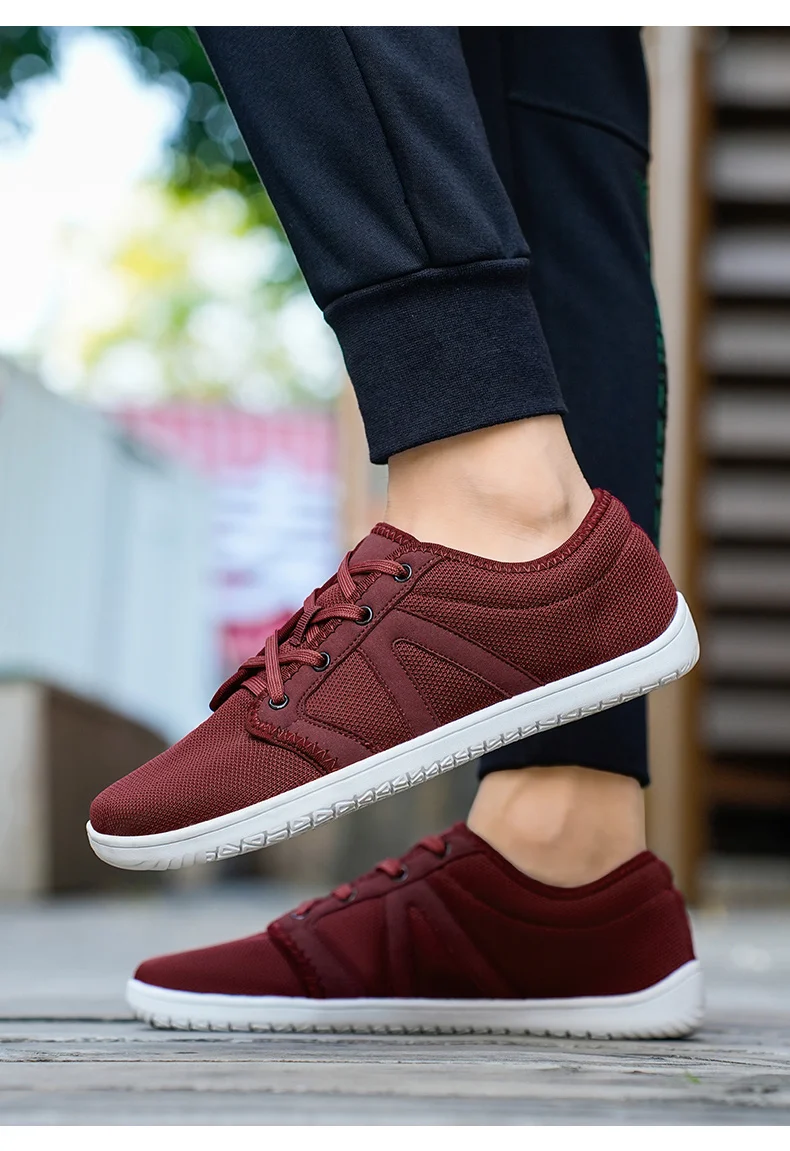 Mens Barefoot Shoes Zero Drop Minimalist Running Wide Toe Box Shoe Tennis Walking Shoes Breathable Wide Width Sneakers for Women