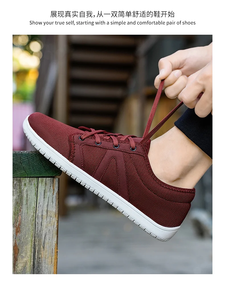 Mens Barefoot Shoes Zero Drop Minimalist Running Wide Toe Box Shoe Tennis Walking Shoes Breathable Wide Width Sneakers for Women