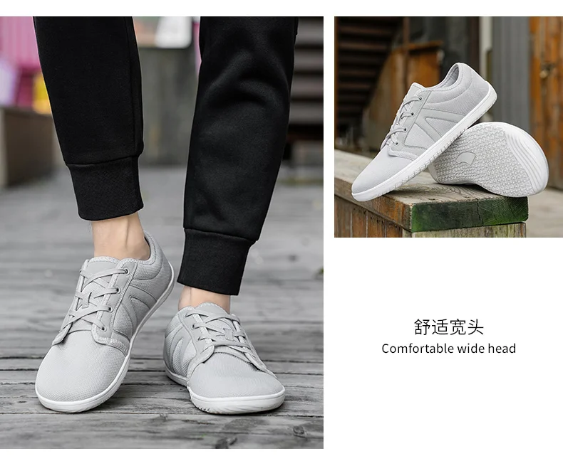 Mens Barefoot Shoes Zero Drop Minimalist Running Wide Toe Box Shoe Tennis Walking Shoes Breathable Wide Width Sneakers for Women