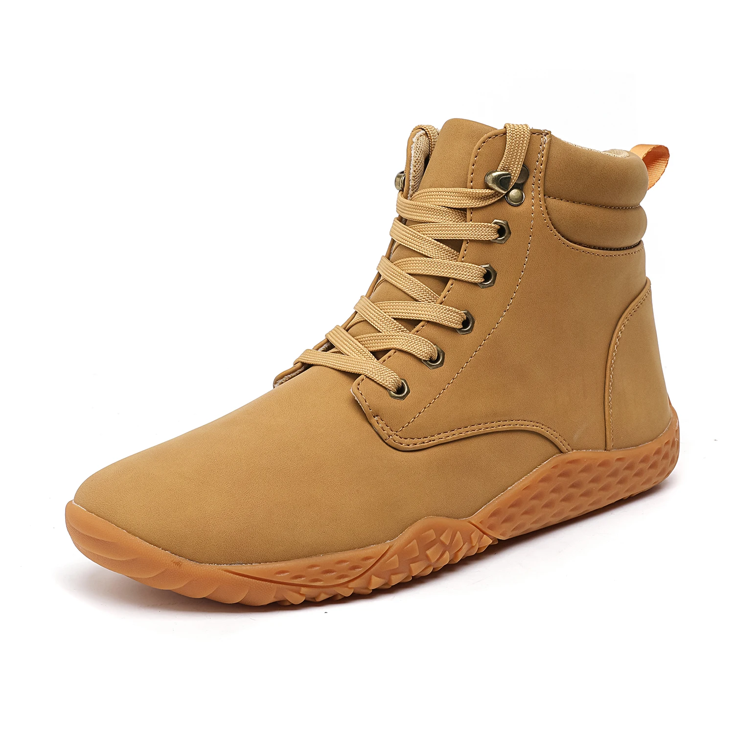 Unisex Wide Barefoot Shoes for Men Women Outdoor Trail Running Minimalist High-top Walking Shoes Lightweight and Breathable