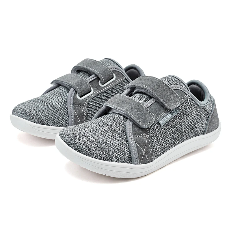 HOBIBEAR Kids Mesh Barefoot Shoes Little/Big/Kid Wide Toe Minimalist Sneakers Lightweight Hook Loop Breathable Casual Shoes