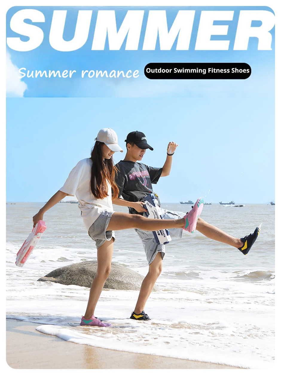EOCENE Men Women Barefoot Quick-drying Wadding Shoes Couple Swimming Beach Hiking Outdoor Sports Amphibious Aqua Water Sneakers