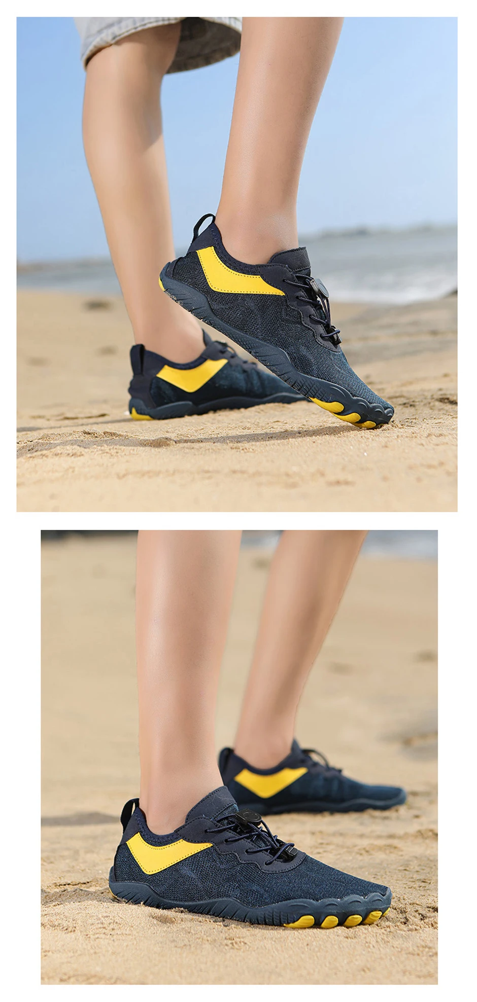 EOCENE Men Women Barefoot Quick-drying Wadding Shoes Couple Swimming Beach Hiking Outdoor Sports Amphibious Aqua Water Sneakers