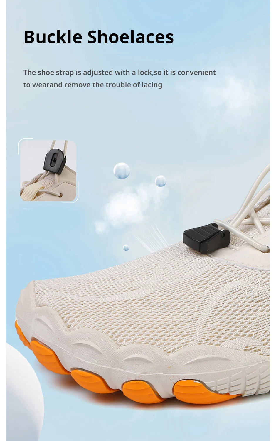 EOCENE Men Women Barefoot Quick-drying Wadding Shoes Couple Swimming Beach Hiking Outdoor Sports Amphibious Aqua Water Sneakers