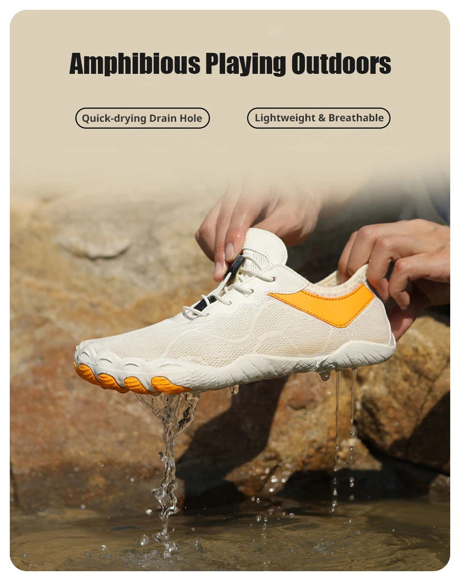 EOCENE Men Women Barefoot Quick-drying Wadding Shoes Couple Swimming Beach Hiking Outdoor Sports Amphibious Aqua Water Sneakers