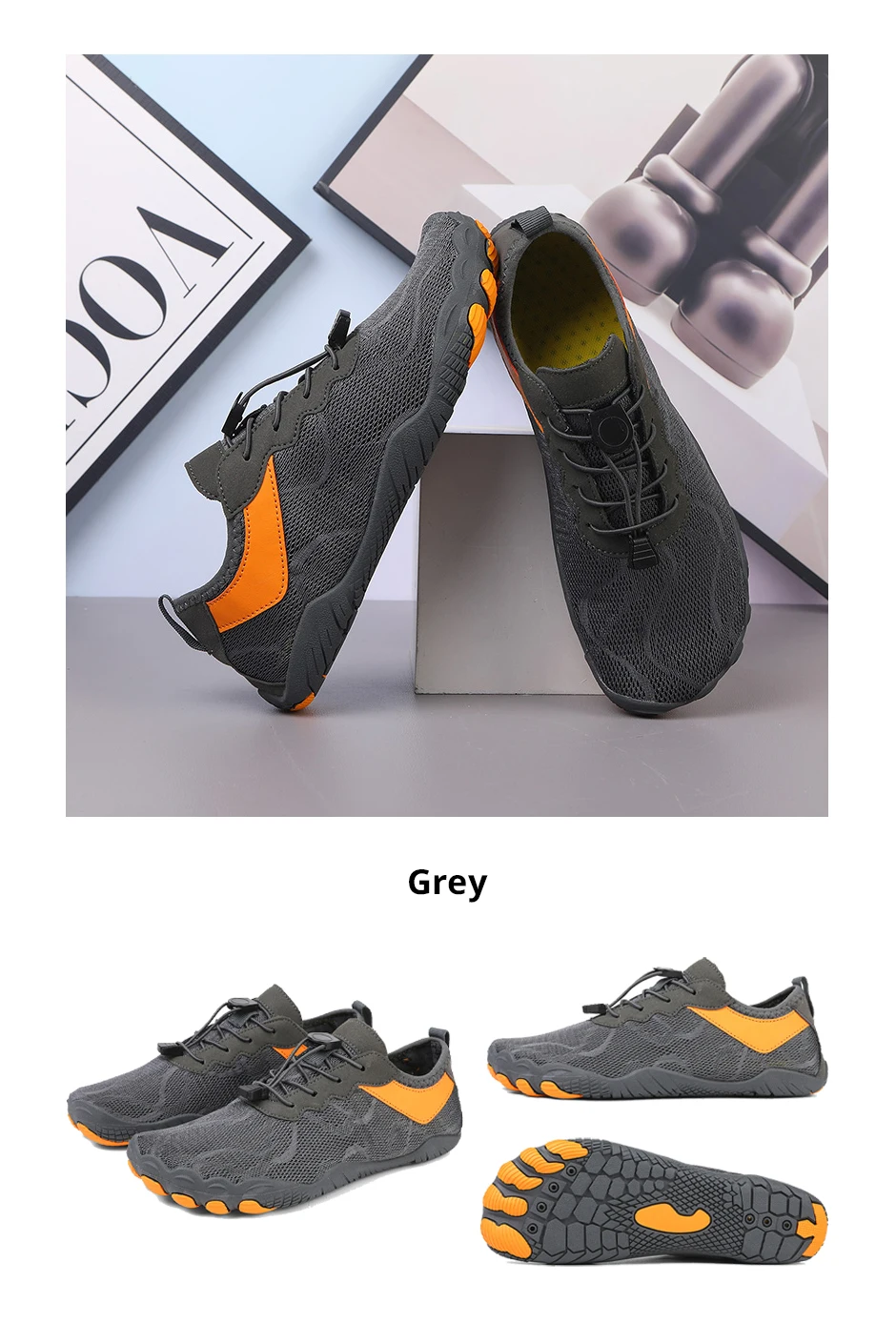 EOCENE Men Women Barefoot Quick-drying Wadding Shoes Couple Swimming Beach Hiking Outdoor Sports Amphibious Aqua Water Sneakers