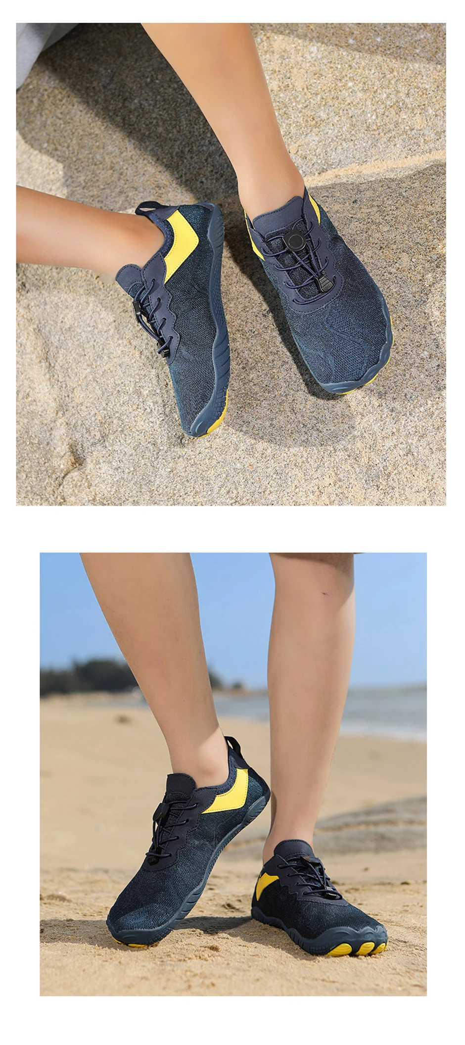 EOCENE Men Women Barefoot Quick-drying Wadding Shoes Couple Swimming Beach Hiking Outdoor Sports Amphibious Aqua Water Sneakers