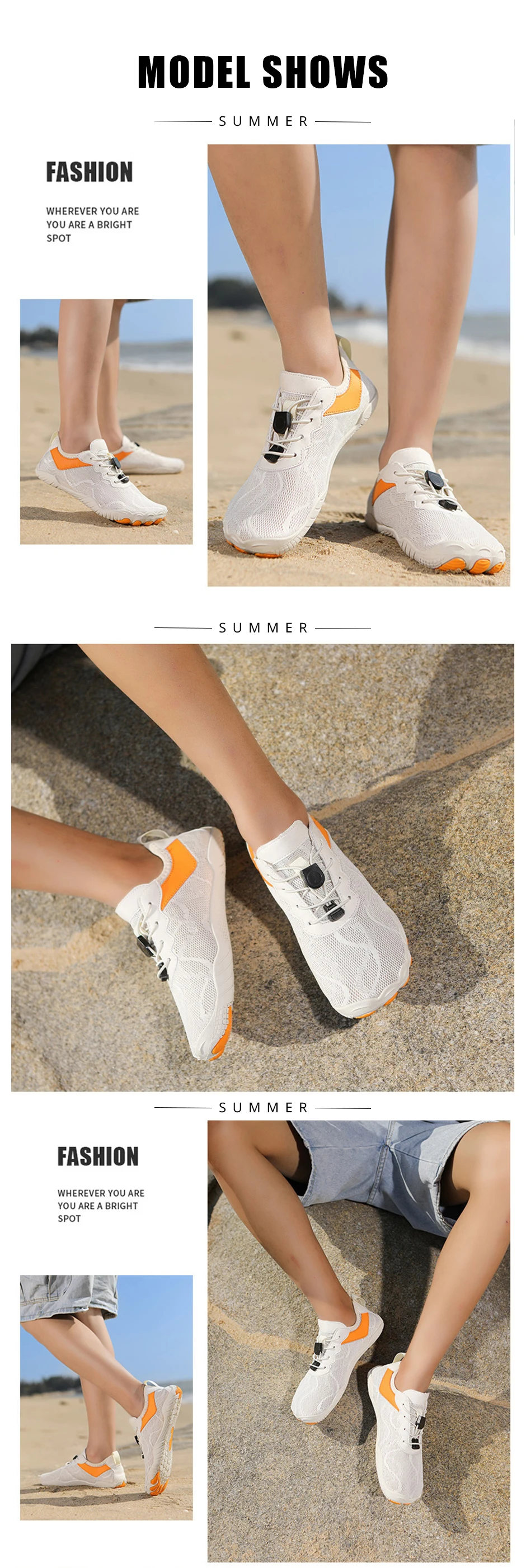 EOCENE Men Women Barefoot Quick-drying Wadding Shoes Couple Swimming Beach Hiking Outdoor Sports Amphibious Aqua Water Sneakers