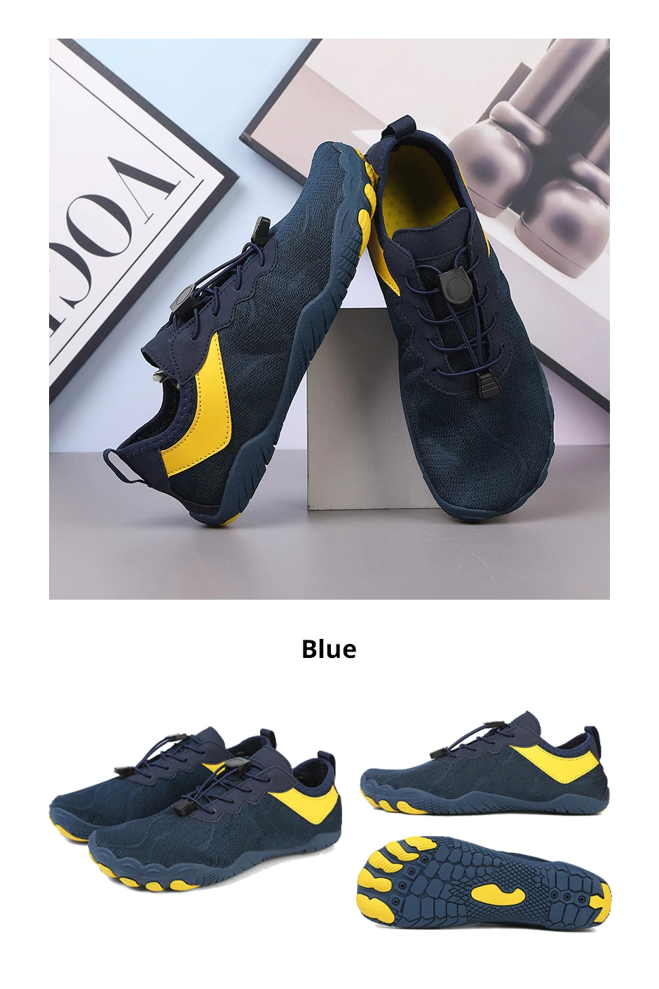 EOCENE Men Women Barefoot Quick-drying Wadding Shoes Couple Swimming Beach Hiking Outdoor Sports Amphibious Aqua Water Sneakers