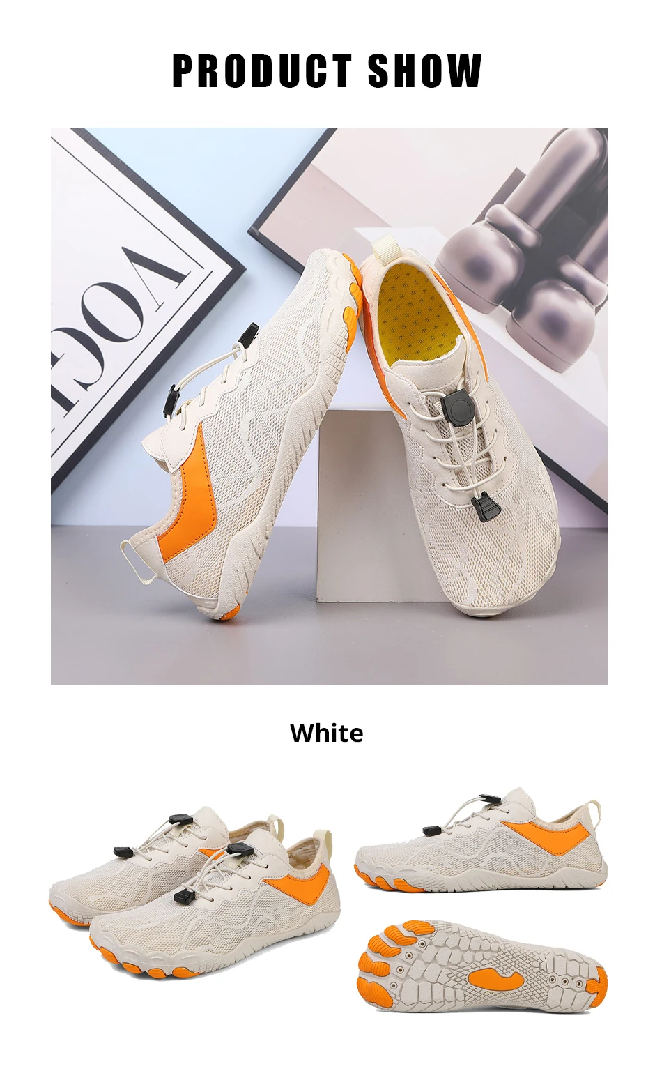 EOCENE Men Women Barefoot Quick-drying Wadding Shoes Couple Swimming Beach Hiking Outdoor Sports Amphibious Aqua Water Sneakers