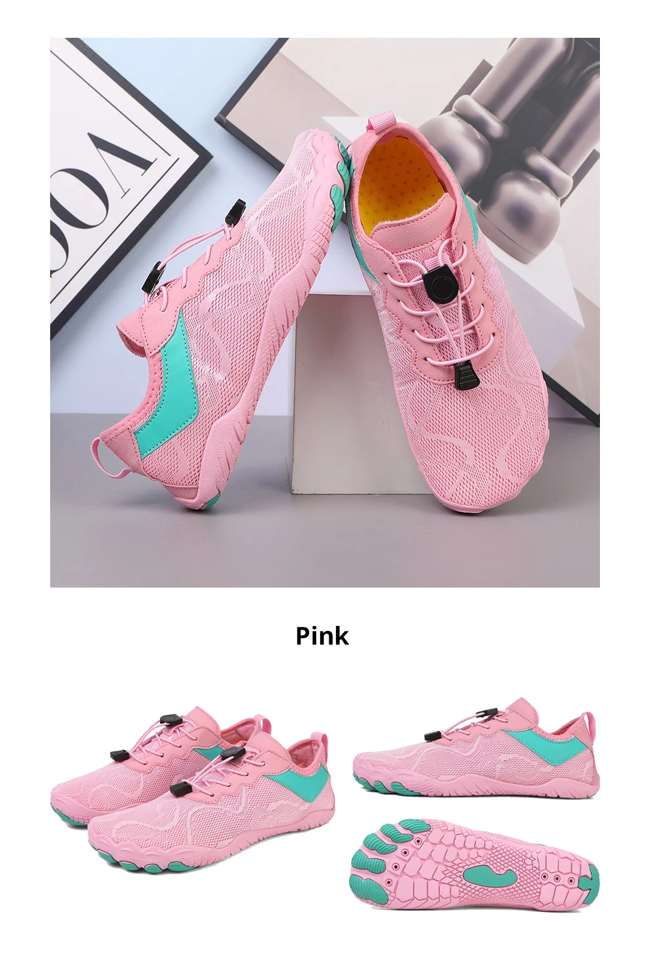 EOCENE Men Women Barefoot Quick-drying Wadding Shoes Couple Swimming Beach Hiking Outdoor Sports Amphibious Aqua Water Sneakers