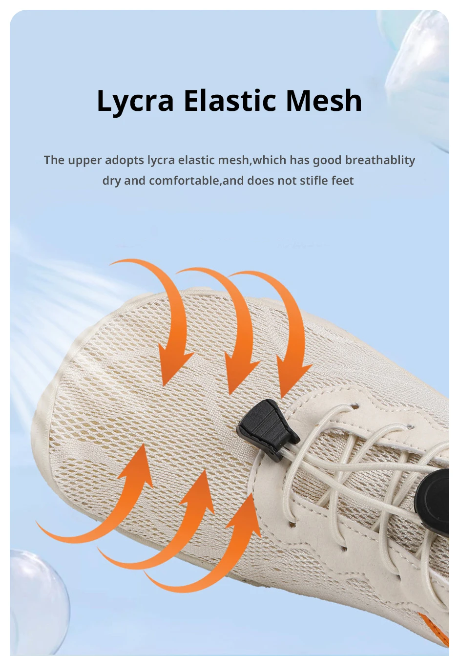 EOCENE Men Women Barefoot Quick-drying Wadding Shoes Couple Swimming Beach Hiking Outdoor Sports Amphibious Aqua Water Sneakers