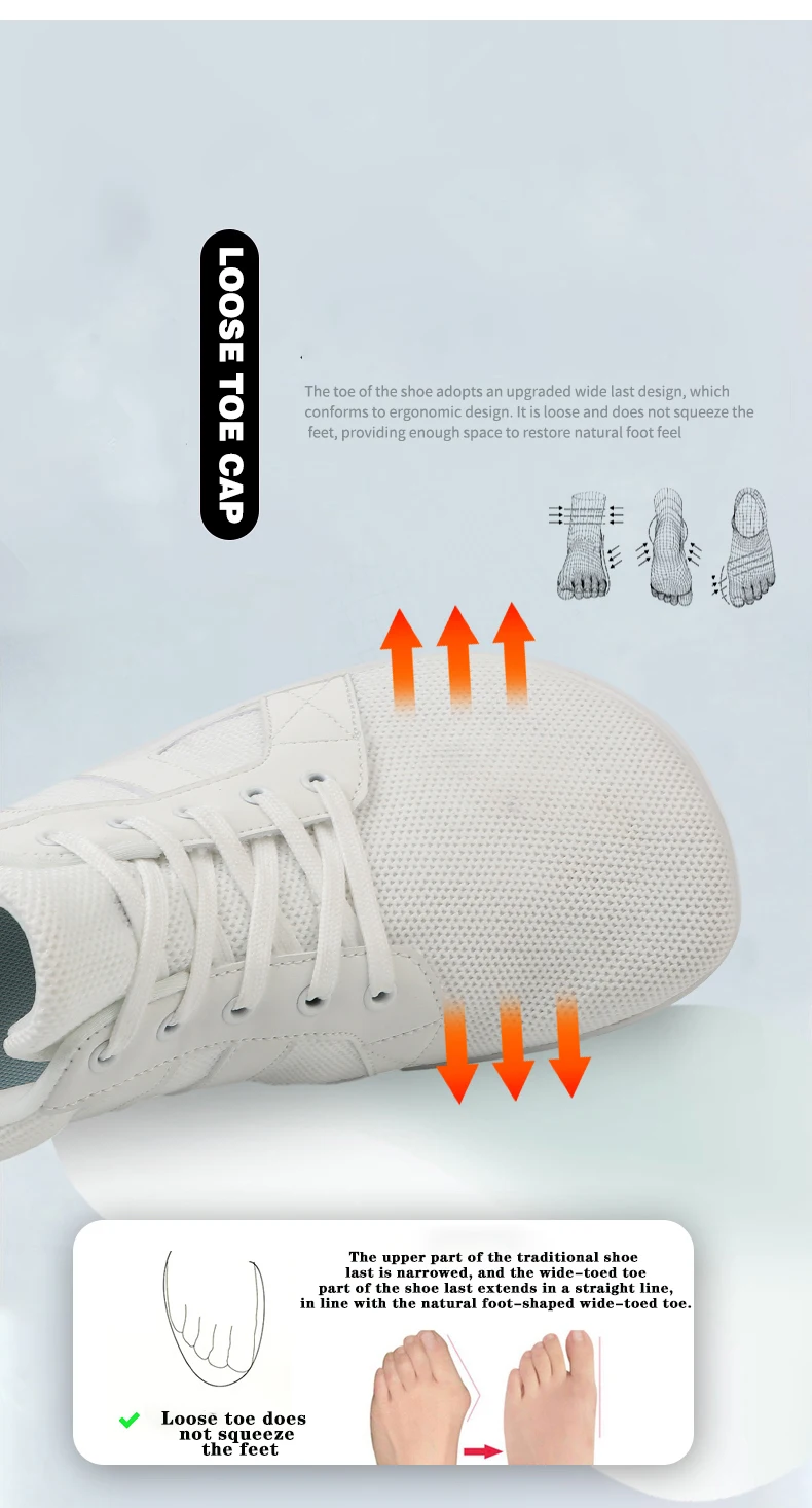 Wide-toe Barefoot Flat Shoes Rubber Outsole Outdoor Casual Shoes Suitable For Gym Office Driving Ladies Yoga Shoes Dance Shoes