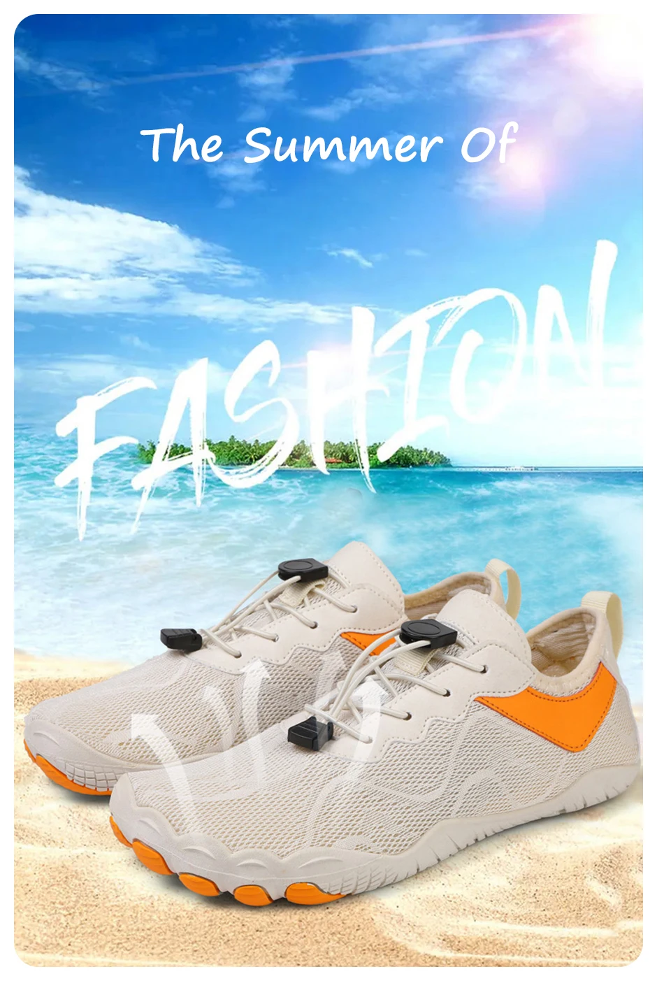 EOCENE Men Women Barefoot Quick-drying Wadding Shoes Couple Swimming Beach Hiking Outdoor Sports Amphibious Aqua Water Sneakers