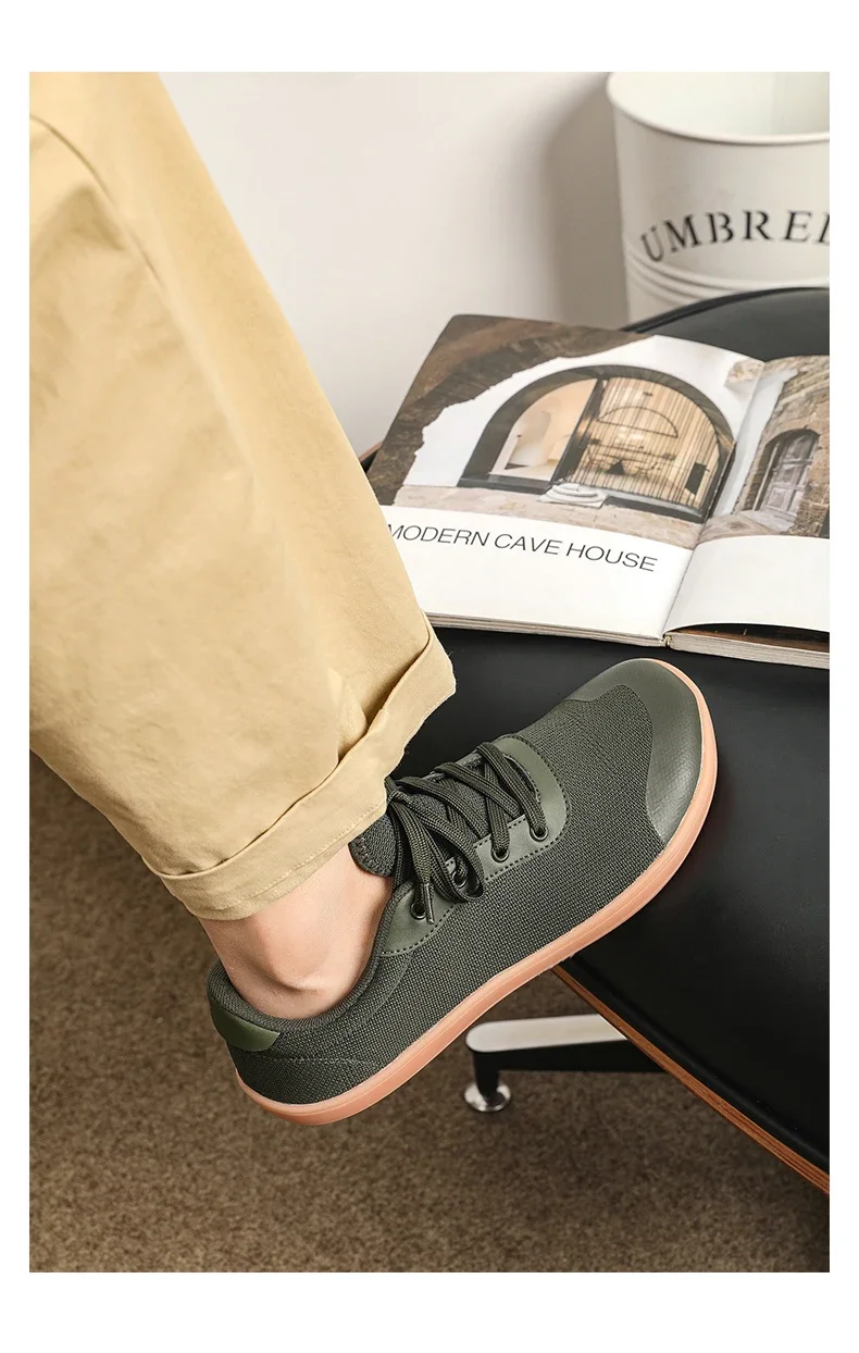 Unisex Wide Barefoot Sneakers Men's Wide Slip on Barefoot Walking Shoes | Zero Drop Sole | Minimalist Footwear | Wide Toe Box