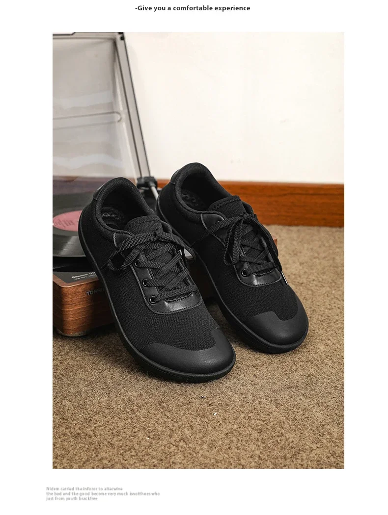 Unisex Wide Barefoot Sneakers Men's Wide Slip on Barefoot Walking Shoes | Zero Drop Sole | Minimalist Footwear | Wide Toe Box