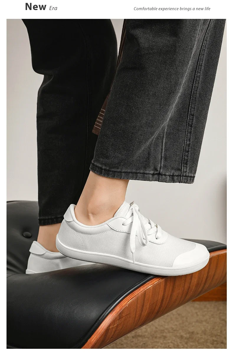 Unisex Wide Barefoot Sneakers Men's Wide Slip on Barefoot Walking Shoes | Zero Drop Sole | Minimalist Footwear | Wide Toe Box