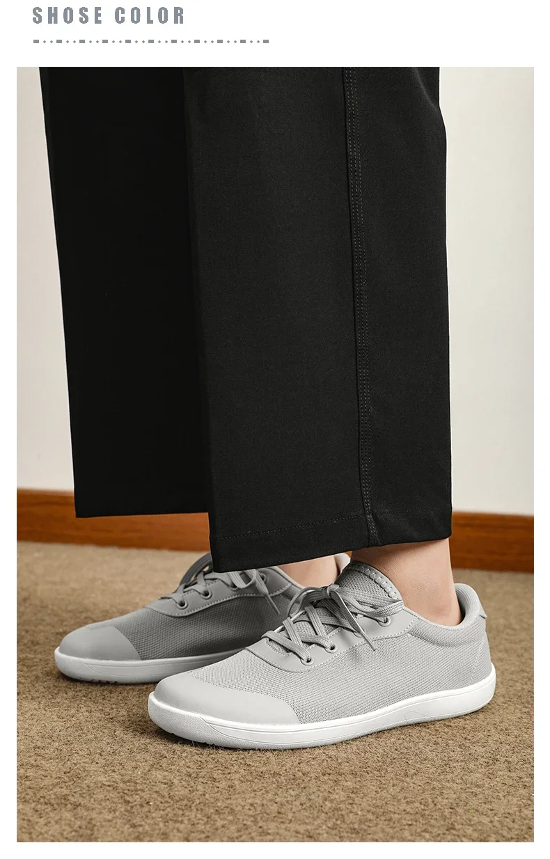Unisex Wide Barefoot Sneakers Men's Wide Slip on Barefoot Walking Shoes | Zero Drop Sole | Minimalist Footwear | Wide Toe Box