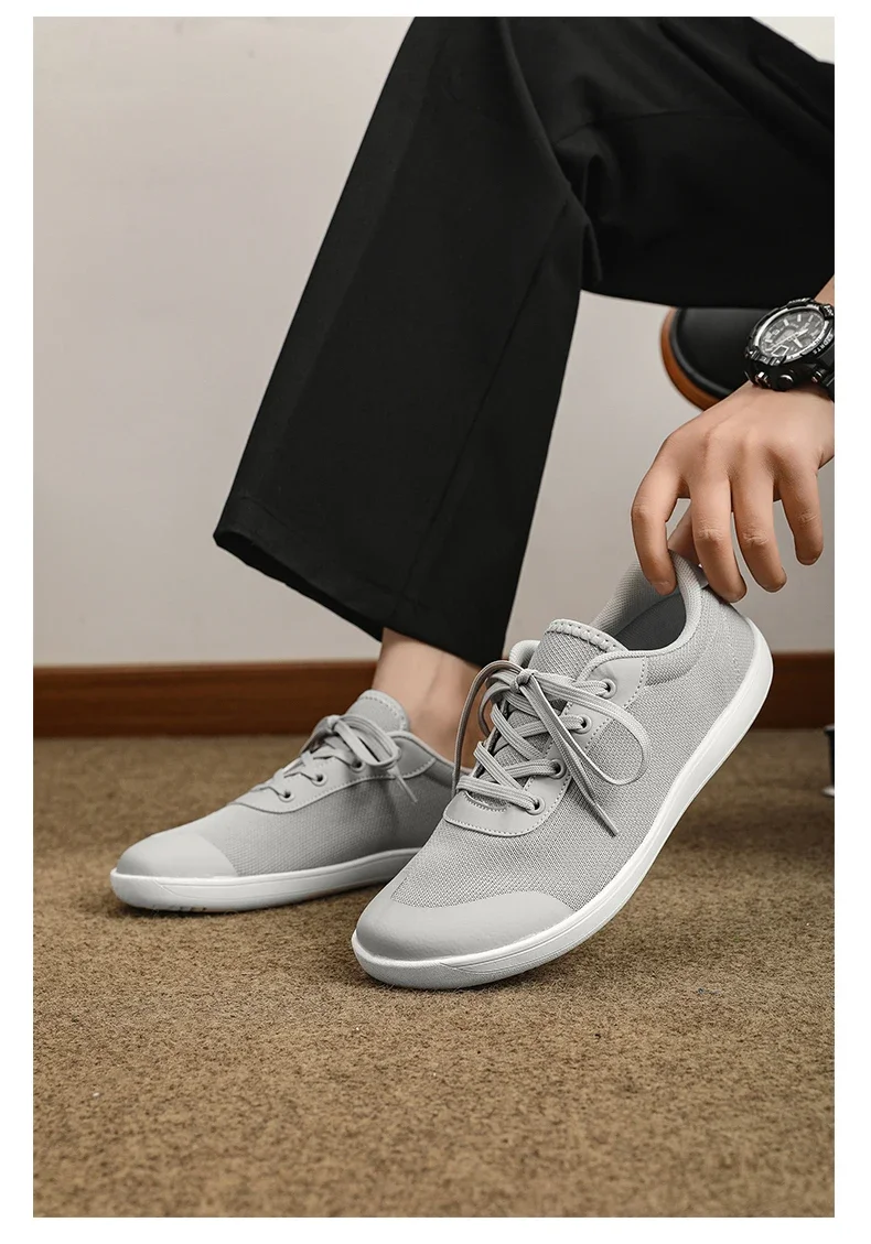 Unisex Wide Barefoot Sneakers Men's Wide Slip on Barefoot Walking Shoes | Zero Drop Sole | Minimalist Footwear | Wide Toe Box