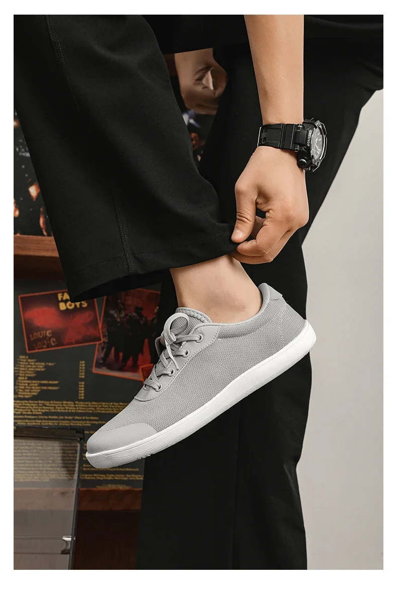 Unisex Wide Barefoot Sneakers Men's Wide Slip on Barefoot Walking Shoes | Zero Drop Sole | Minimalist Footwear | Wide Toe Box