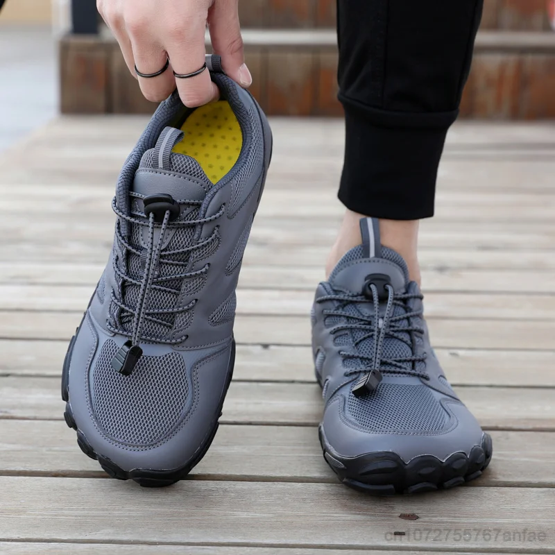 Men's Minimalist Trail Running Barefoot Shoes Wide Toe Box Zero Drop Aqua Sock Shoes for Kayaking Boating Hiking Surfing Walking