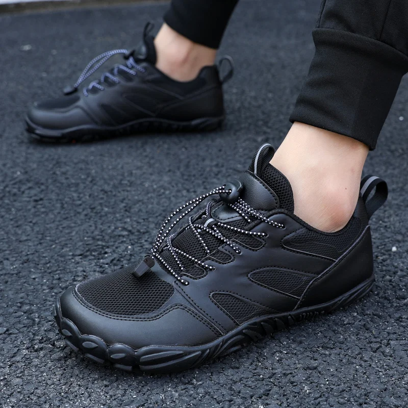 Men's Minimalist Trail Running Barefoot Shoes Wide Toe Box Zero Drop Aqua Sock Shoes for Kayaking Boating Hiking Surfing Walking