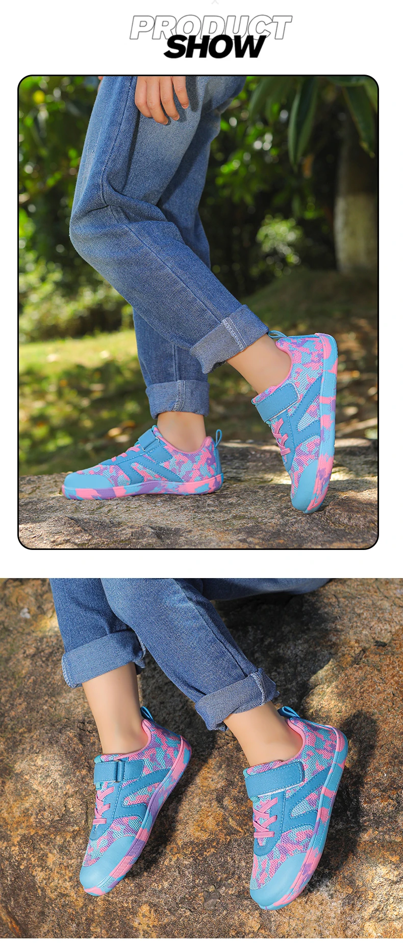 New Kids Barefoot Sneakers Cross Trainer Breathable Comfort Knit Sole Girls Boys Walking Shoes Outdoor Non Slip Children Shoes