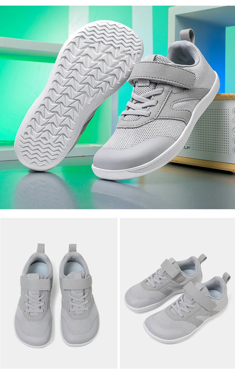 New Kids Barefoot Sneakers Cross Trainer Breathable Comfort Knit Sole Girls Boys Walking Shoes Outdoor Non Slip Children Shoes