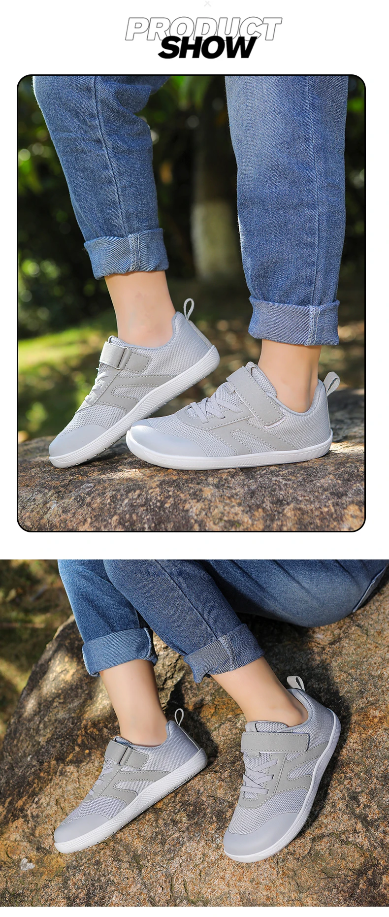 New Kids Barefoot Sneakers Cross Trainer Breathable Comfort Knit Sole Girls Boys Walking Shoes Outdoor Non Slip Children Shoes