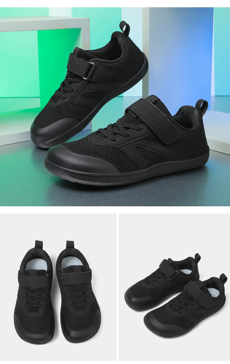 New Kids Barefoot Sneakers Cross Trainer Breathable Comfort Knit Sole Girls Boys Walking Shoes Outdoor Non Slip Children Shoes