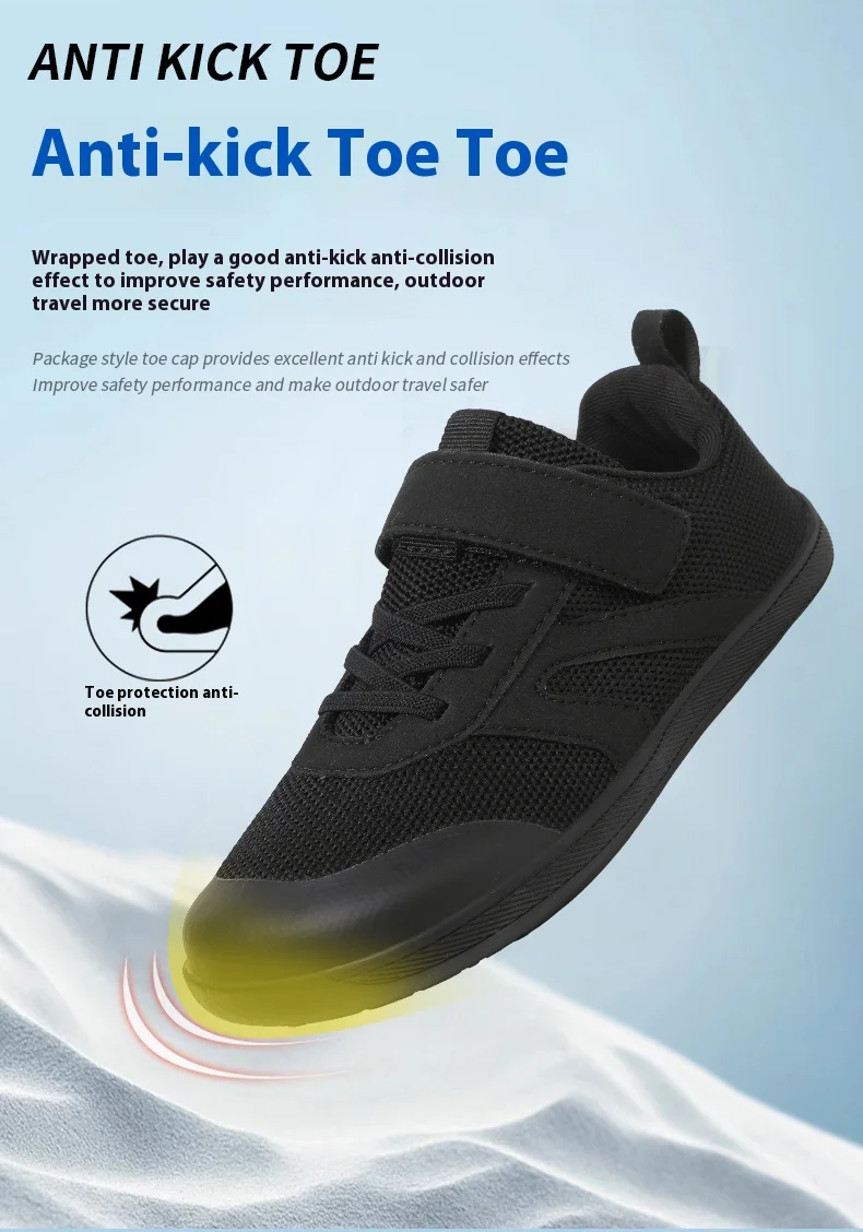 New Kids Barefoot Sneakers Cross Trainer Breathable Comfort Knit Sole Girls Boys Walking Shoes Outdoor Non Slip Children Shoes