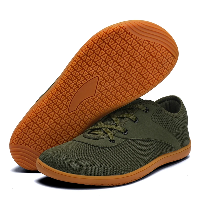 Men's barefoot walking shoes with wide toe and scattered minimalist shoes, suitable for gyms, driving offices.