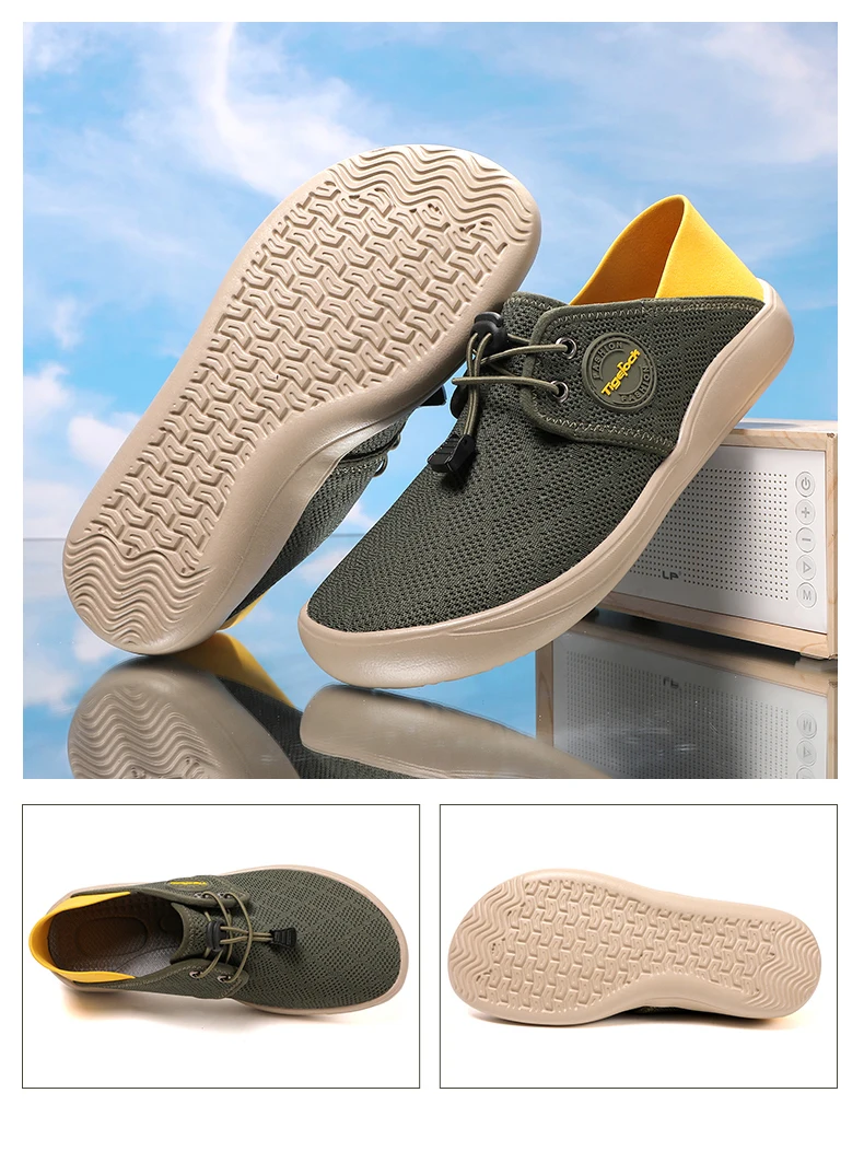 New Breathable Mesh Men Barefoot Wide-toed Shoes barefoot casual shoes and Anti slip and wear-resistant outdoors fitness sneaker