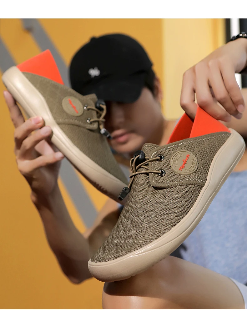 New Breathable Mesh Men Barefoot Wide-toed Shoes barefoot casual shoes and Anti slip and wear-resistant outdoors fitness sneaker