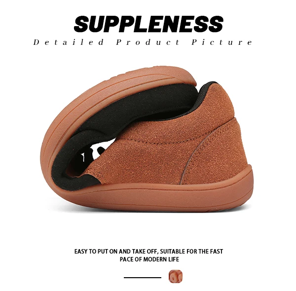 Men's Wide Toe Anti-slip Vulcanised Barefoot Shoes Comfortable Walking Sneakers Lightweight Casual Footwear for Wide Feet