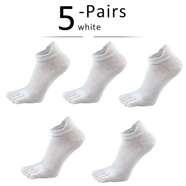 5 Pairs white